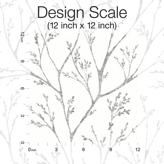 RoomMates Gray Tree Branches Peel & Stick Wallpaper